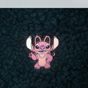 Disney Silver Character Enamel Pin, Lilo and Stitch